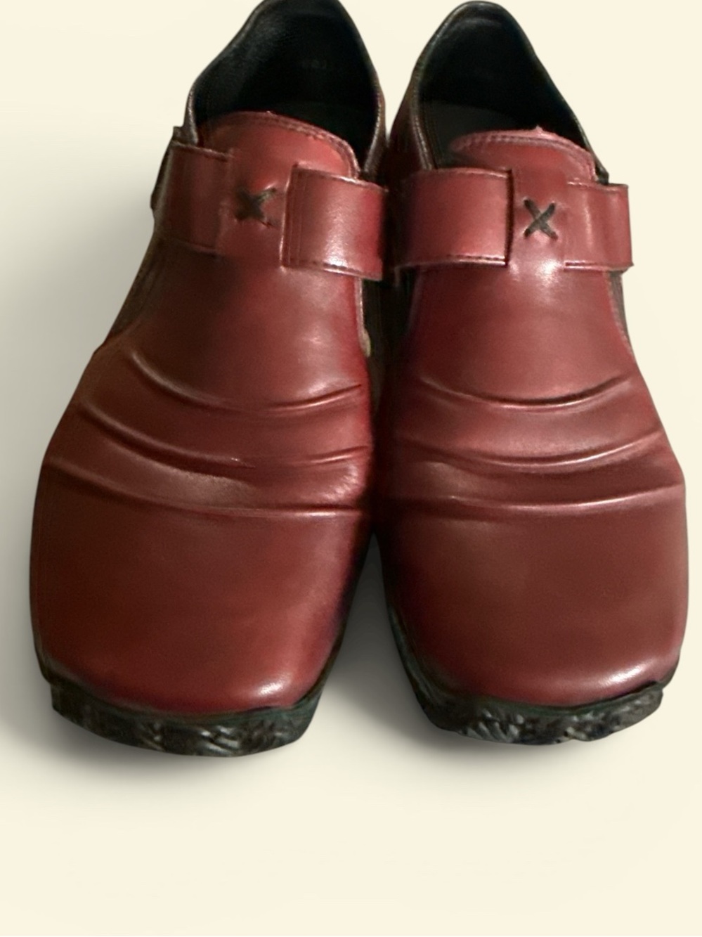 Rieker Women’s Slip-On Loafers in Burgundy